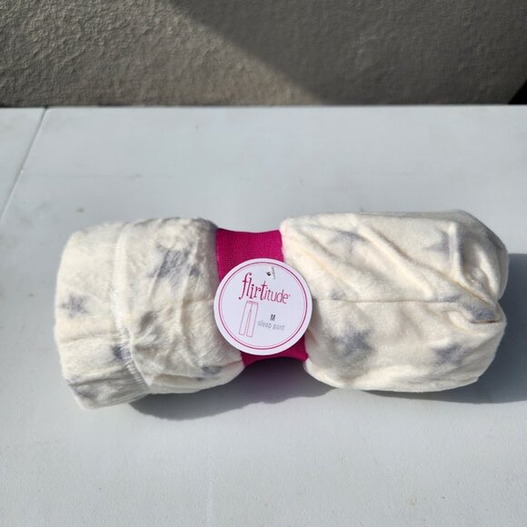 New Long Lounge Pants Pajama Pajamas PJS Size M Medium Women's Ivory White Cream - Picture 2 of 9